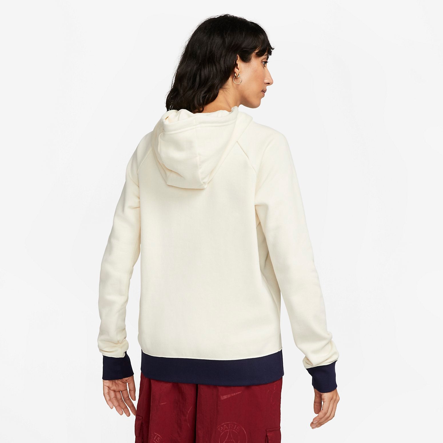(WMNS) Nike Paris Saint-Germain Soccer Fleece Pullover Hoodie 'Coconut Milk' DV4704-113