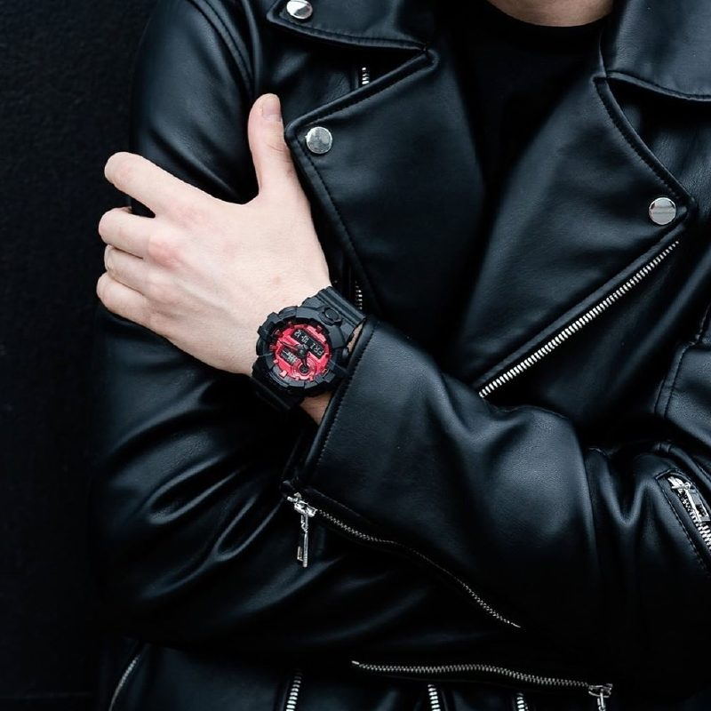 CASIO G-Shock Analog-Digital 'Black Red' GA-700AR-1ADR