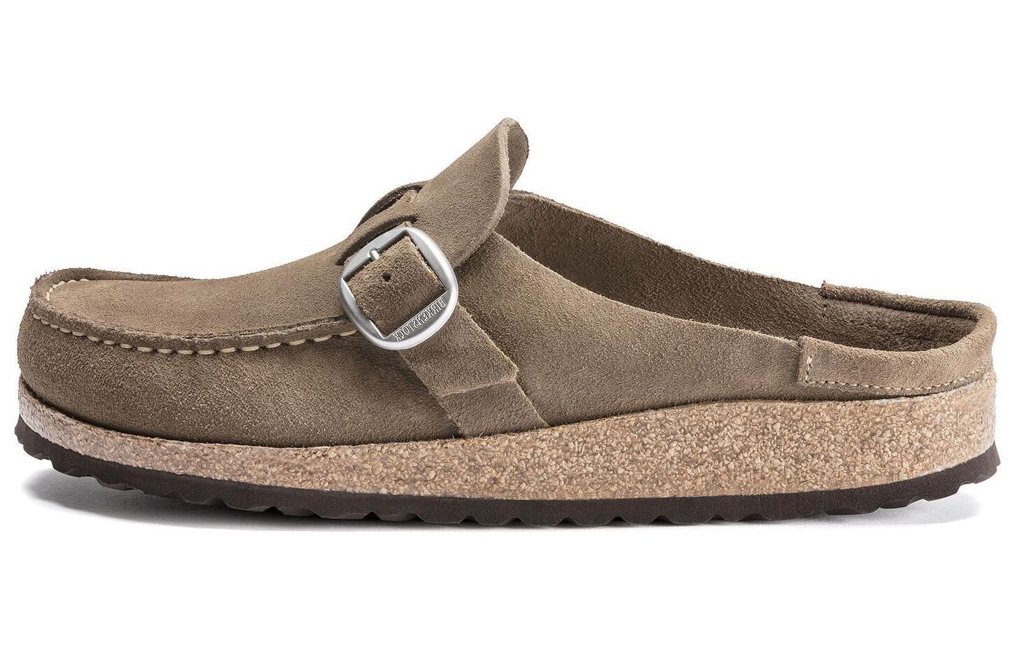 Birkenstock Buckley Suede Leather 'Gray Taupe' 1019462