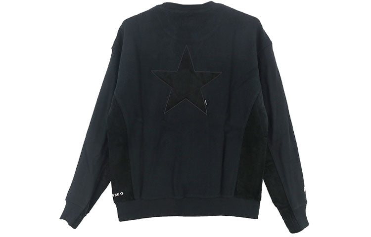 Converse Star Crewneck Sweatshirt Asia Sizing 'Black' 10023518-A02