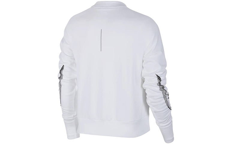 (WMNS) Nike Running Element Crew Top 'White Grey' CQ7773-100