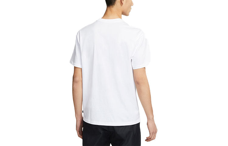Nike SB Skateboard Sports Printing Short Sleeve White DB9952-100