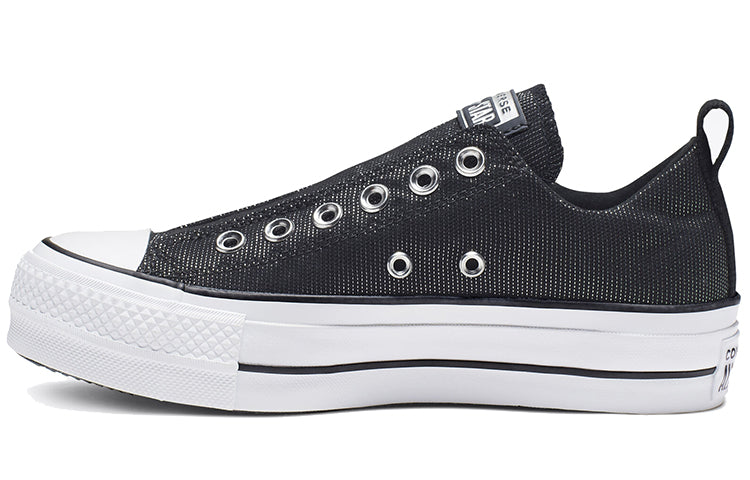 (WMNS) Converse Chuck Taylor All Star Final Frontier Platform Slip Thick Sole 'Black White' 565240C