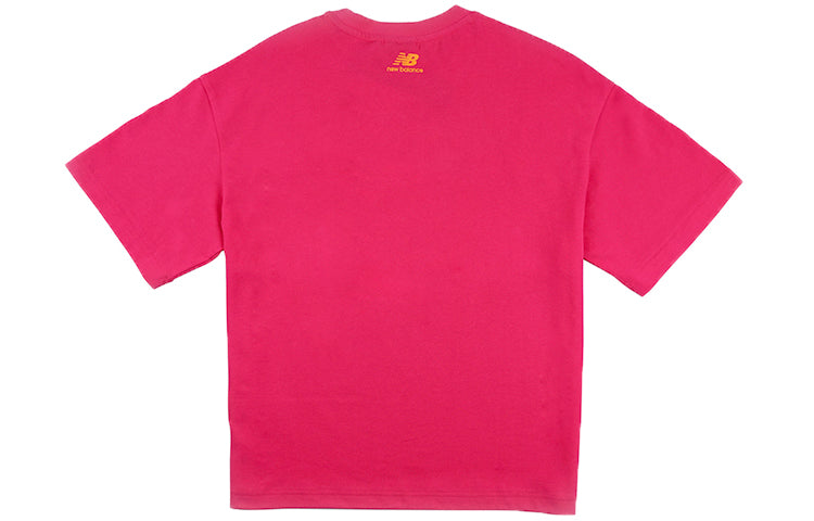 (WMNS) New Balance Retro Colorblock Casual Short Sleeve Pink NEA23042-MAG