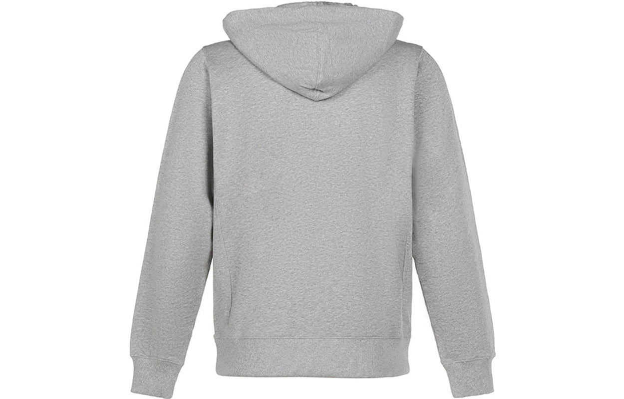 Men's KENZO FW20 Small Tiger Head Pattern Cotton Hooded Zipper Sports Light Grey FA65BL7214MD-94