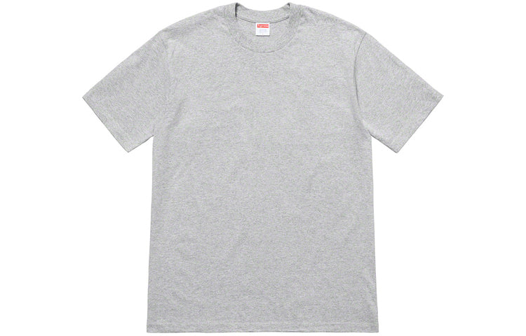Supreme SS19 Headline Tee HeatherGrey Logo Tee SUP-SS19-757