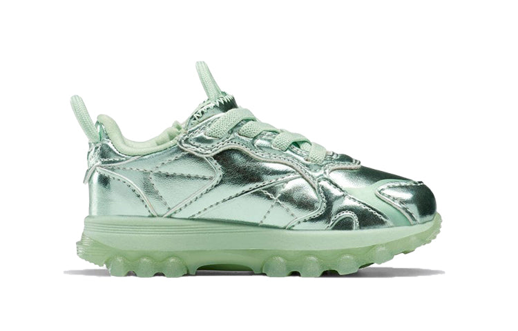(TD) Reebok Cardi B x Classic Leather 'Semi Pixel Mint' HR0446