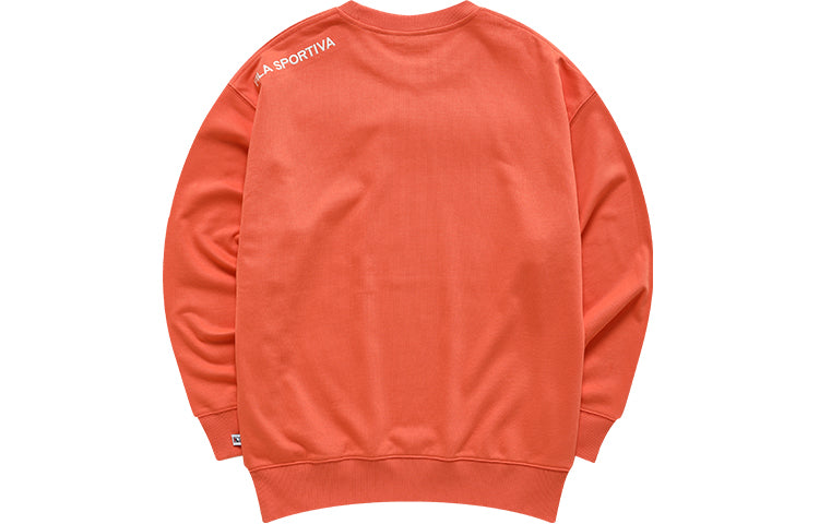 FILA FUSION Alphabet Logo Printing Sports Pullover Unisex Orange T11U038205A-OR