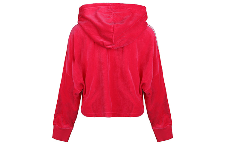 (WMNS) adidas originals Cropped Hoodie 'Red' GI7622