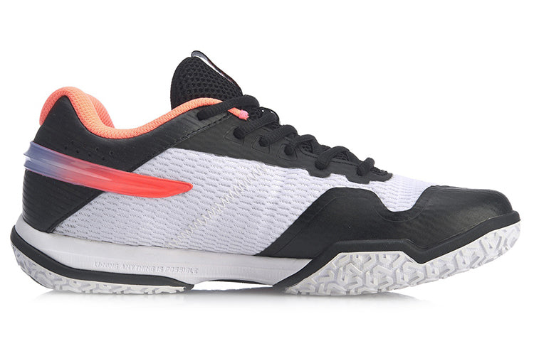 (WMNS) Li-Ning Ground Flying Lite 'Black White Orange' AYTQ022-1