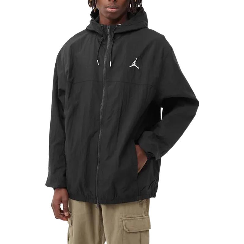 Air Jordan DNA Solid Color Logo Sports Hooded Jacket Black DJ0252-010