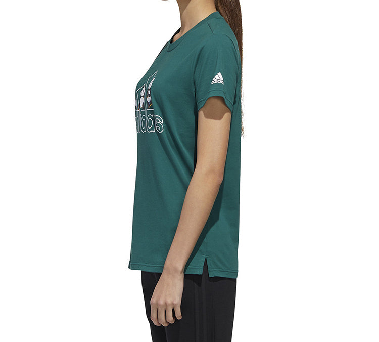 (WMNS) adidas Panda Bos Tee Panda Logo Short-sleeve Tee Green GL5644