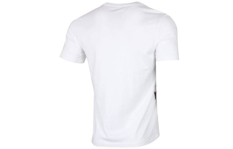 Air Jordan AS SS CTN JM Ccs HBR Crew Printed Short Sleeve TEE Men White CT6752-100