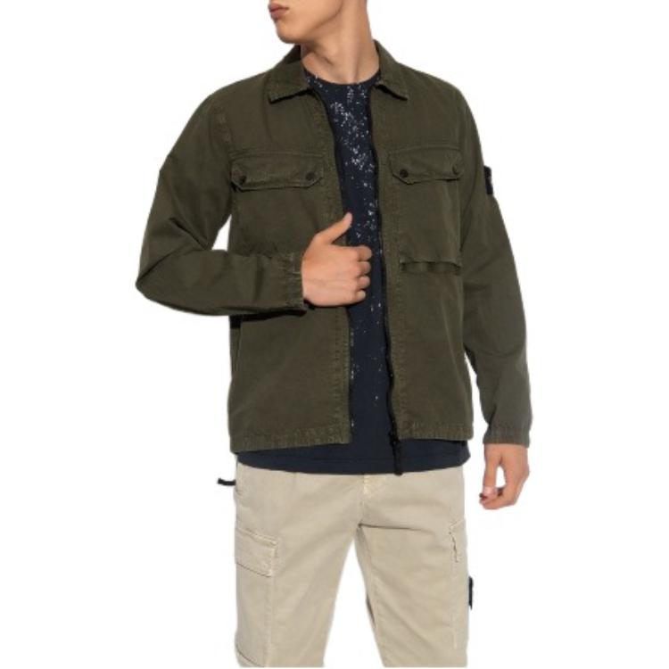 STONE ISLAND Overshirt 'Olive' 7915102WN-V0158