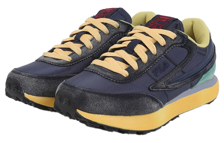 FILA Pontino Washing Low Top Running Shoes Black/Blue/Yellow 1RM01570D_147