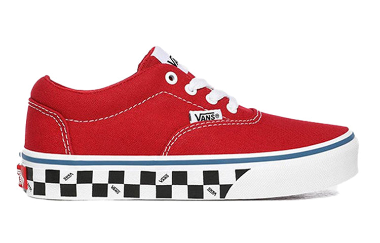 Vans Doheny Wear-resistant Non-Slip Low Tops Casual Skateboarding Shoes Big Boys Red VN0A3MWA0SB