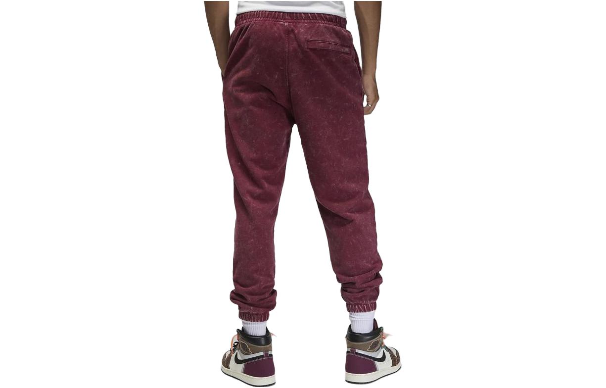 Air Jordan Flight Fleece Washed Trousers 'Cherrywood Red' DR3089-680