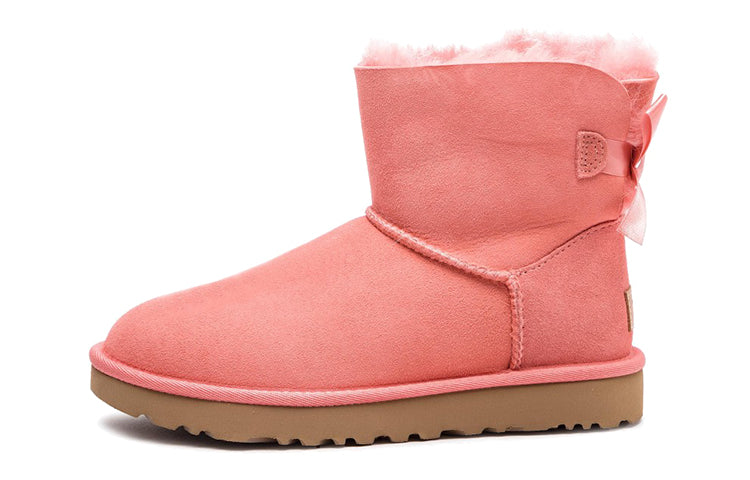 (WMNS) UGG Mini Bailey Bow II Fleece Lined Pink 1016501-LNT