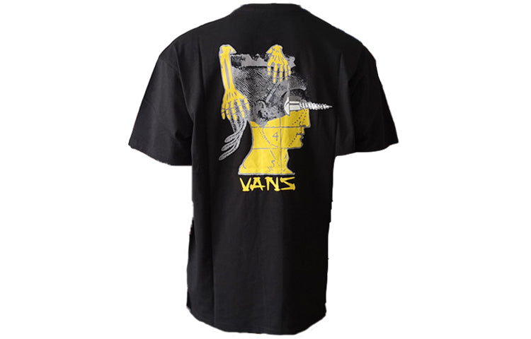 Men's Vans Logo Abstract Short Sleeve Black VN0A4UQOBLK