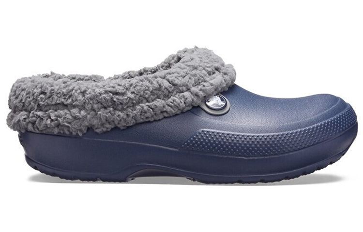 Crocs Stay Warm Cozy Wear-Resistant Sports Unisex Blue Sandals 204563-4HE