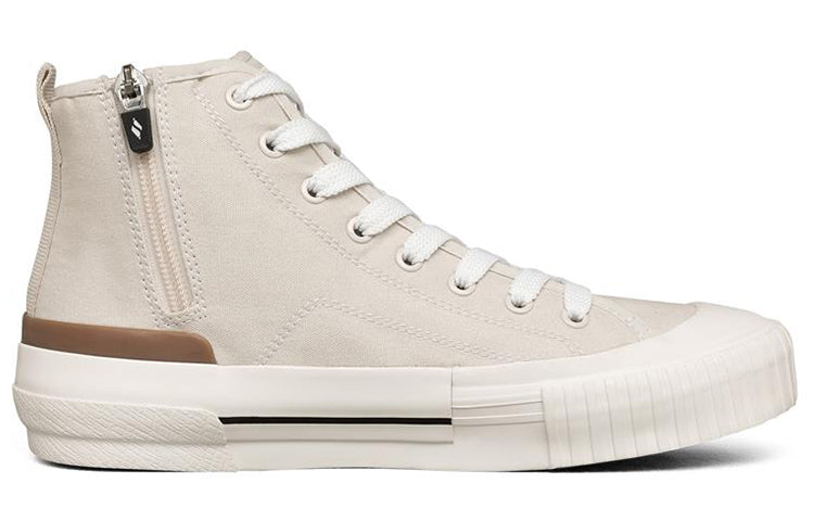(WMNS) Skechers New Moon High-Top Sneakers White 155392-OFWT