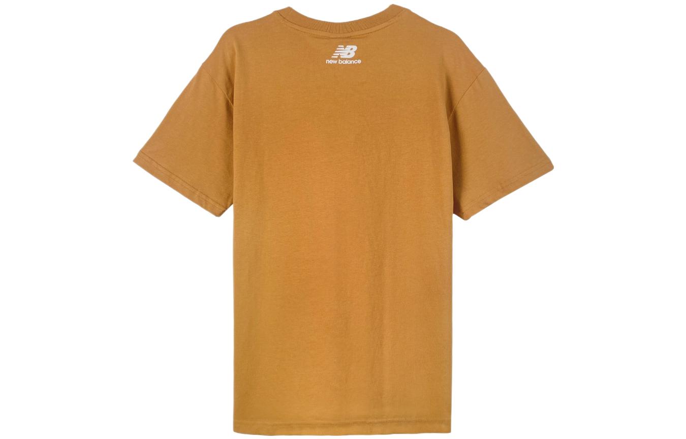 New Balance Boston Print T-Shirt Asia Sizing 'Orange White' AMT23308-RIL