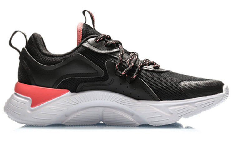 (WMNS) Li-Ning Running Shoes 'Black White Orange' ARHQ116-1