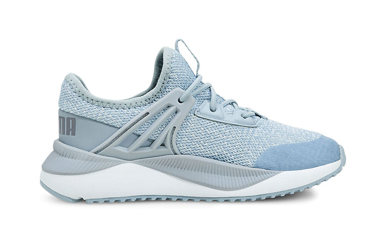 (GS) PUMA Pacer Future Knit Slip On 'Light Blue White' 381416-03