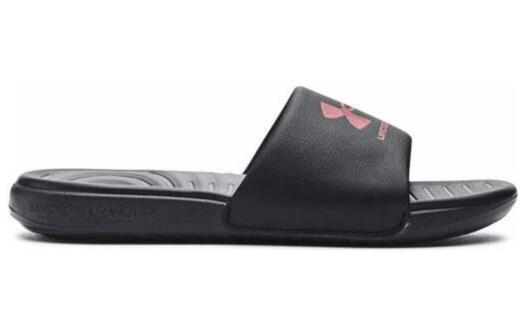 (WMNS) Under Armour Ansa Fixed Slide 'Black Pink Elixir' 3023772-007