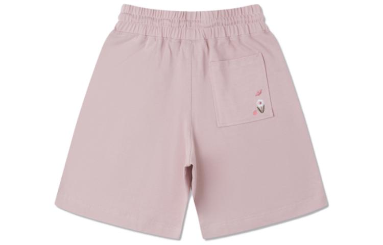 (WMNS) Converse Embroidered Floral Drawstring Shorts Asia Sizing 'Pink' 10025374-A02