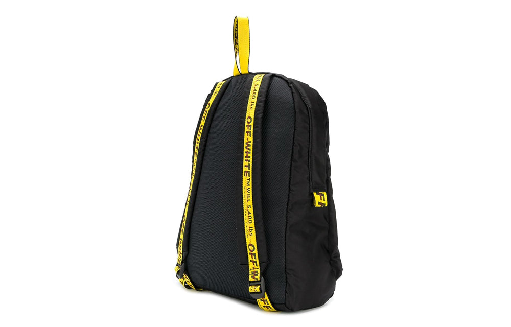 Off-White Diagonal Arrows Arrow Printing Backpack Black OMNB019E19E480241001