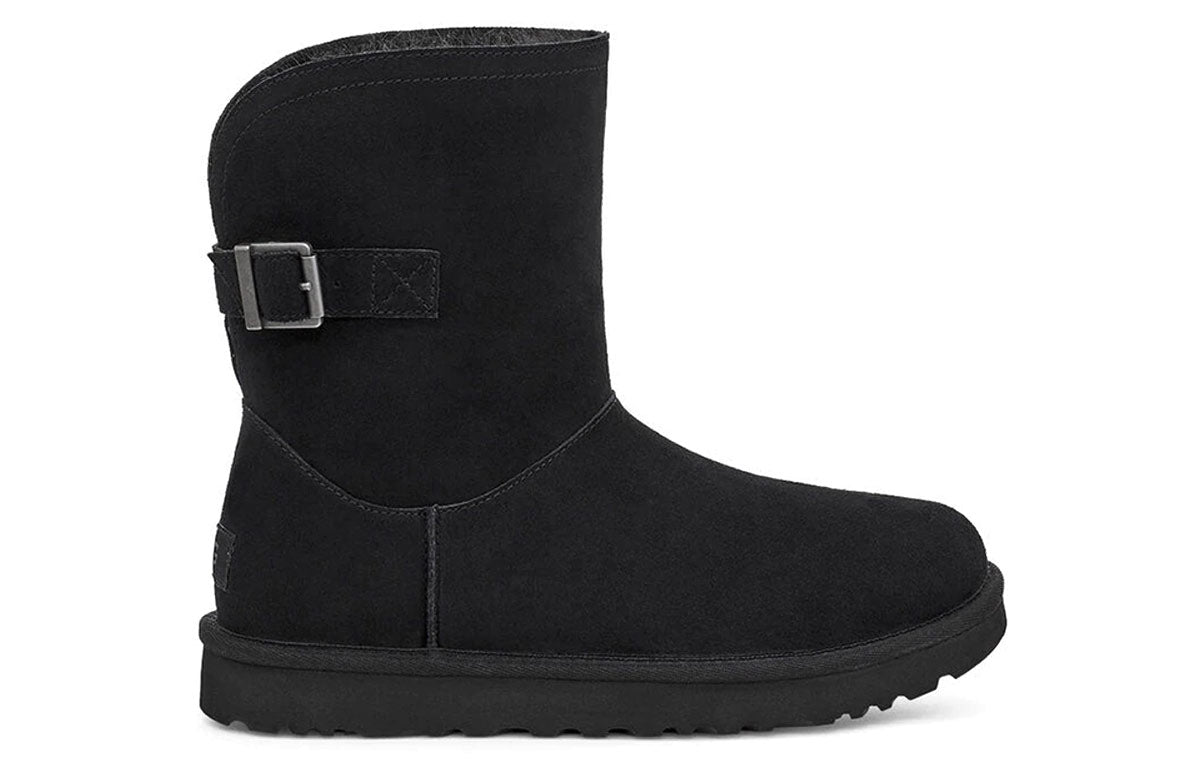 (WMNS) UGG Chantel Side Buckle Snow Boots Black 1119151-BLK