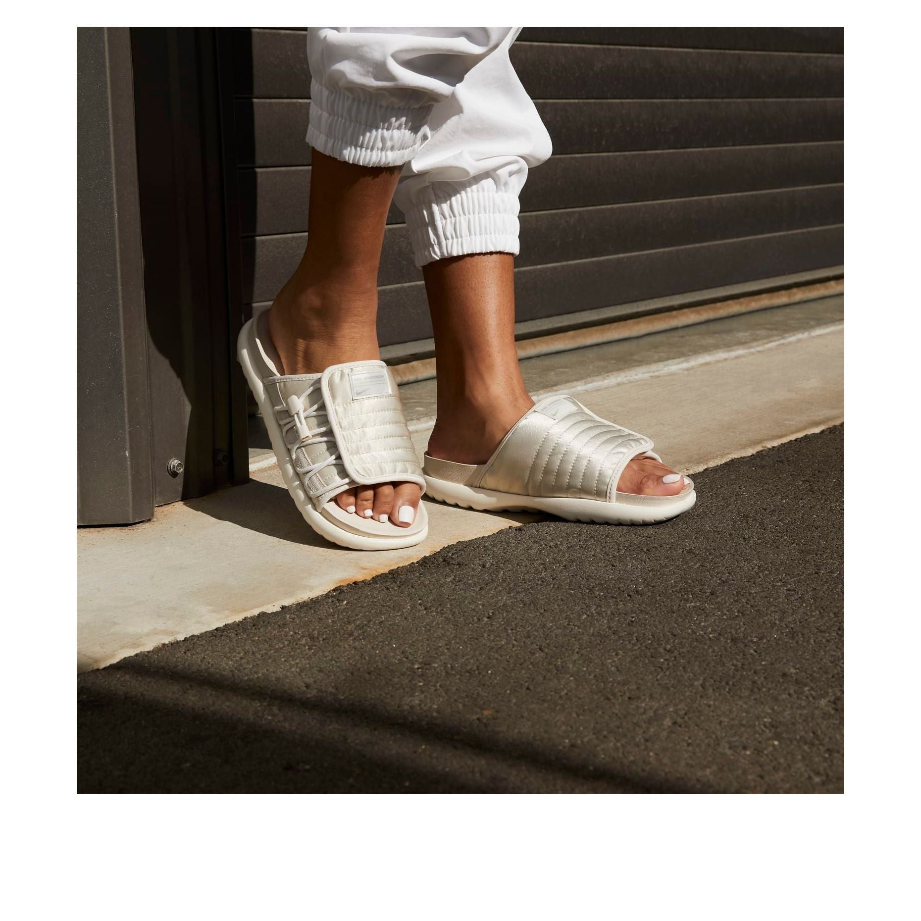 (WMNS) Nike Asuna 2 Slide 'Light Orewood Brown Pale Ivory' DH8469-101