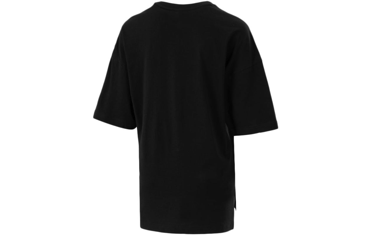 (WMNS) PUMA Running Breathable Casual Sports Round Neck Short Sleeve Black 534149-01