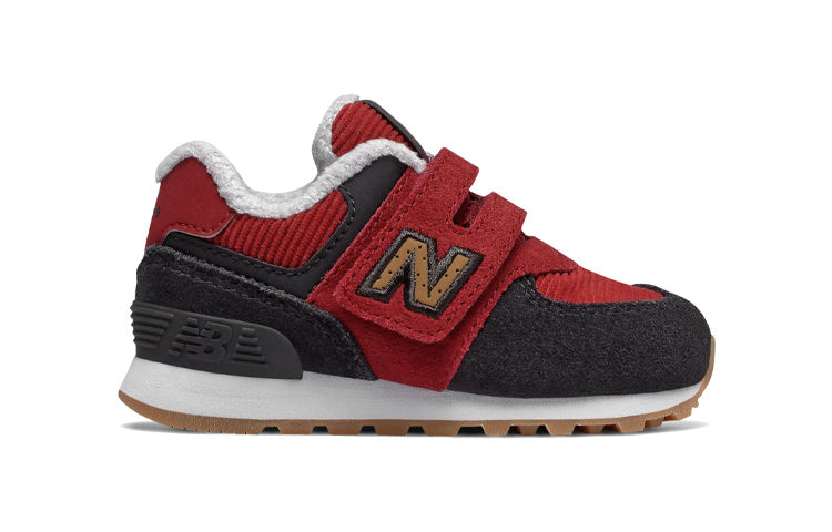 New Balance Hook and Loop 574 'Black Red' IV574KWS