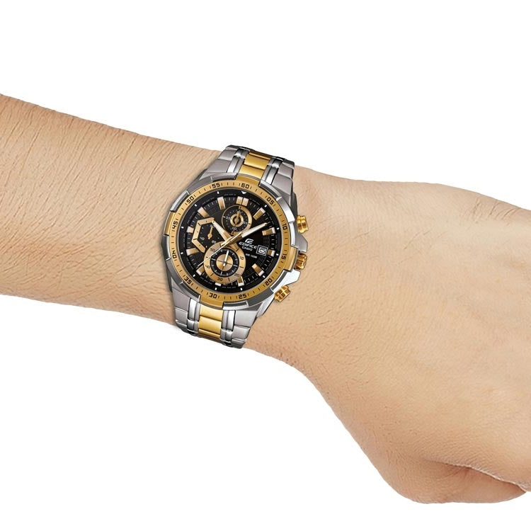 CASIO EDIFICE Waterproof Mens Silver Analog EFR-539SG-1A