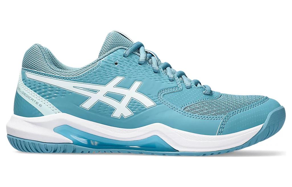 (WMNS) ASICS Gel-Dedicate 8 Wide 'Gris Blue White' 1042A235-400