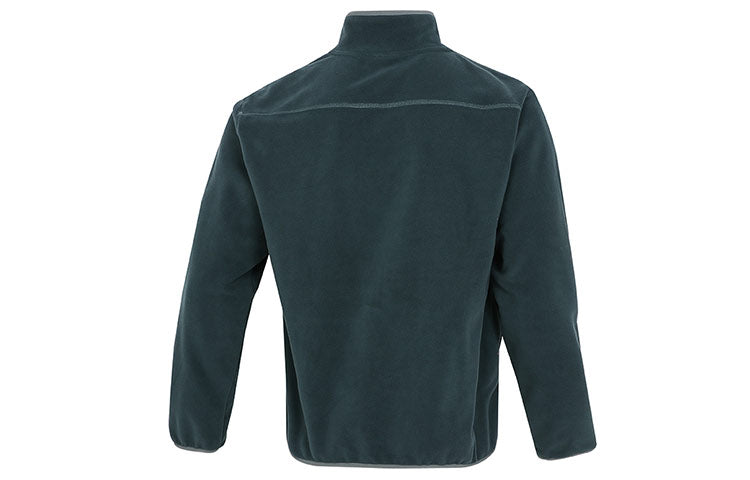 PUMA Classics Polar Fleece Hz Crew Casual Sports Fleece Lined Stand Collar Knit Dark Green 533121-80