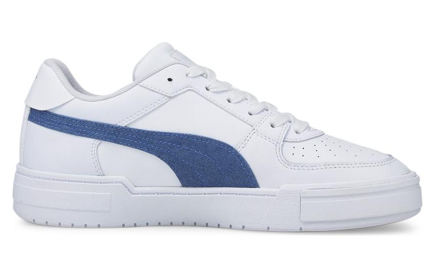 PUMA Ca Pro Denim Casual Skateboarding Shoes Unisex White Blue 385690-01