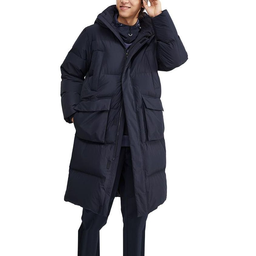 Skechers Lifestyle Series Long Down Jacket 'Black' L423M099-0018