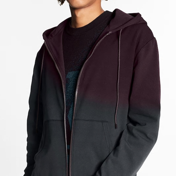 LOUIS VUITTON LV Shadow Zip-Up Hooded Jacket For Men Grey 1A8A5