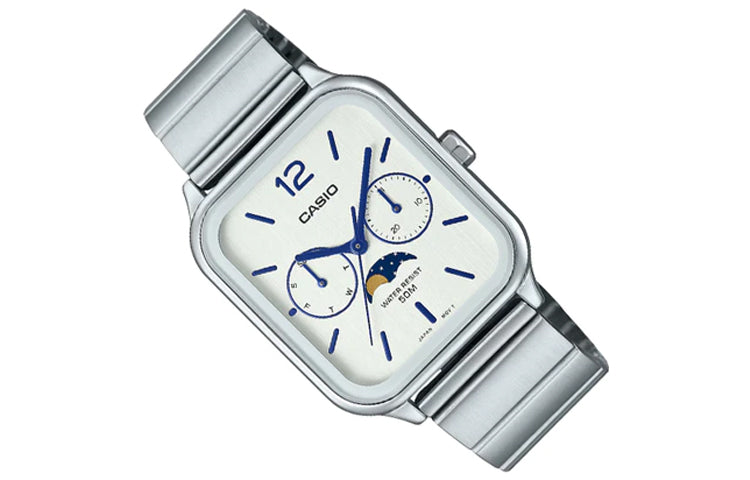 CASIO Monophase Quartz Stainless Steel 'White Silver' MTP-M305D-7AV