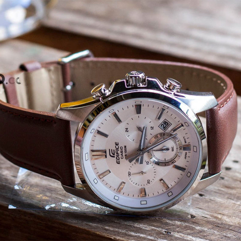 CASIO Quartz SHEEN EDIFICE Mens Brown Analog EFR-560L-7A