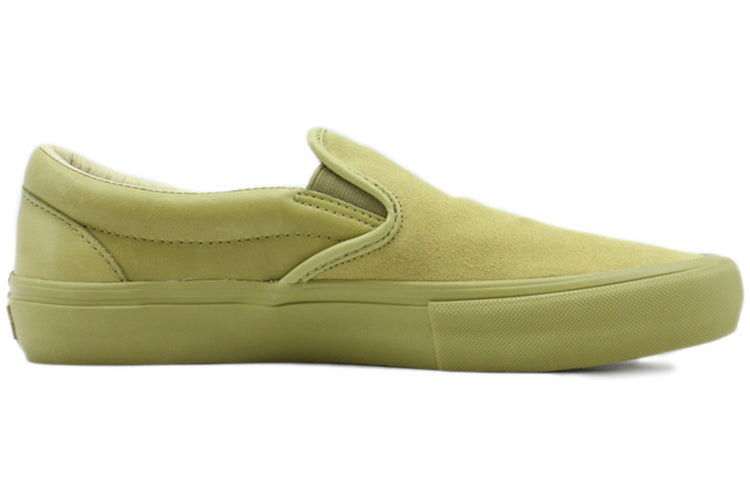 Vans Engineered Garments x Classic Slip-On Leather 'Khaki' VN0A3QXYO18