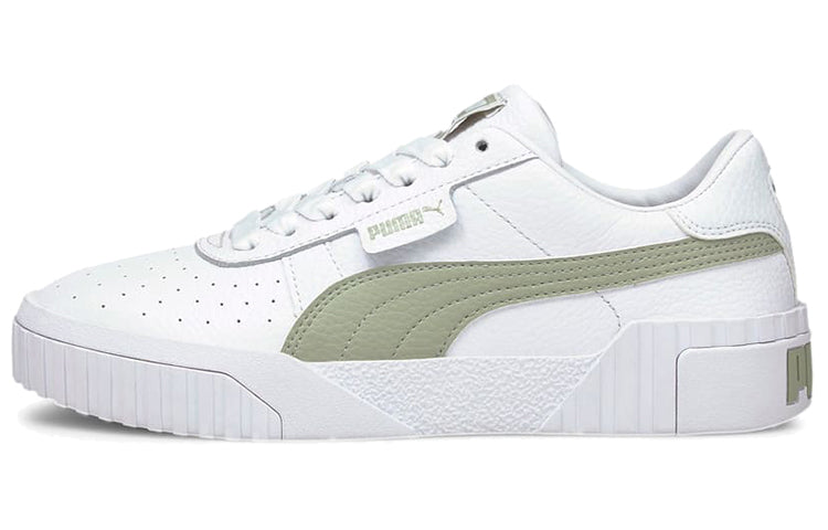 (WMNS) PUMA Cali Casual Board Shoes White/Green 369155-34