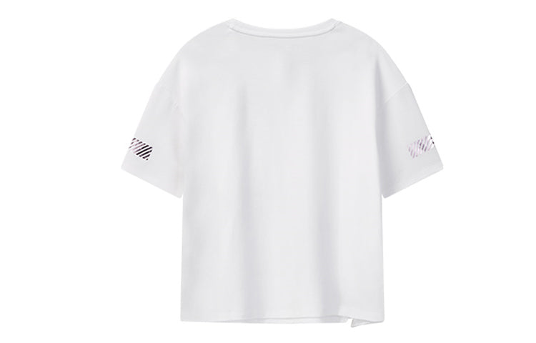 (WMNS) FILA Reflective Logo Printing Short Sleeve White F11W028101F-WT