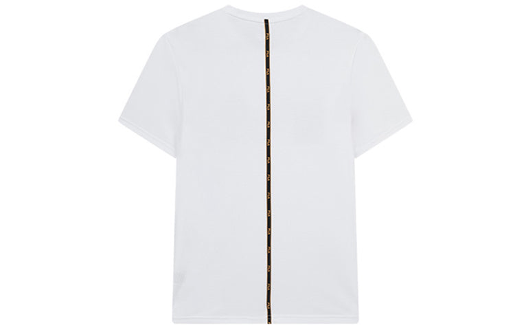 Men's FILA Subject Printing Short Sleeve White T-Shirt F11M018109F-WT