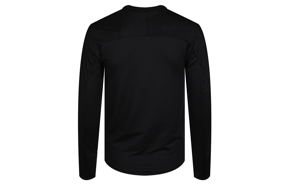 Men's Nike Dri-FIT Running Training Sports Round Neck Black Gym Clothes CU6072-010