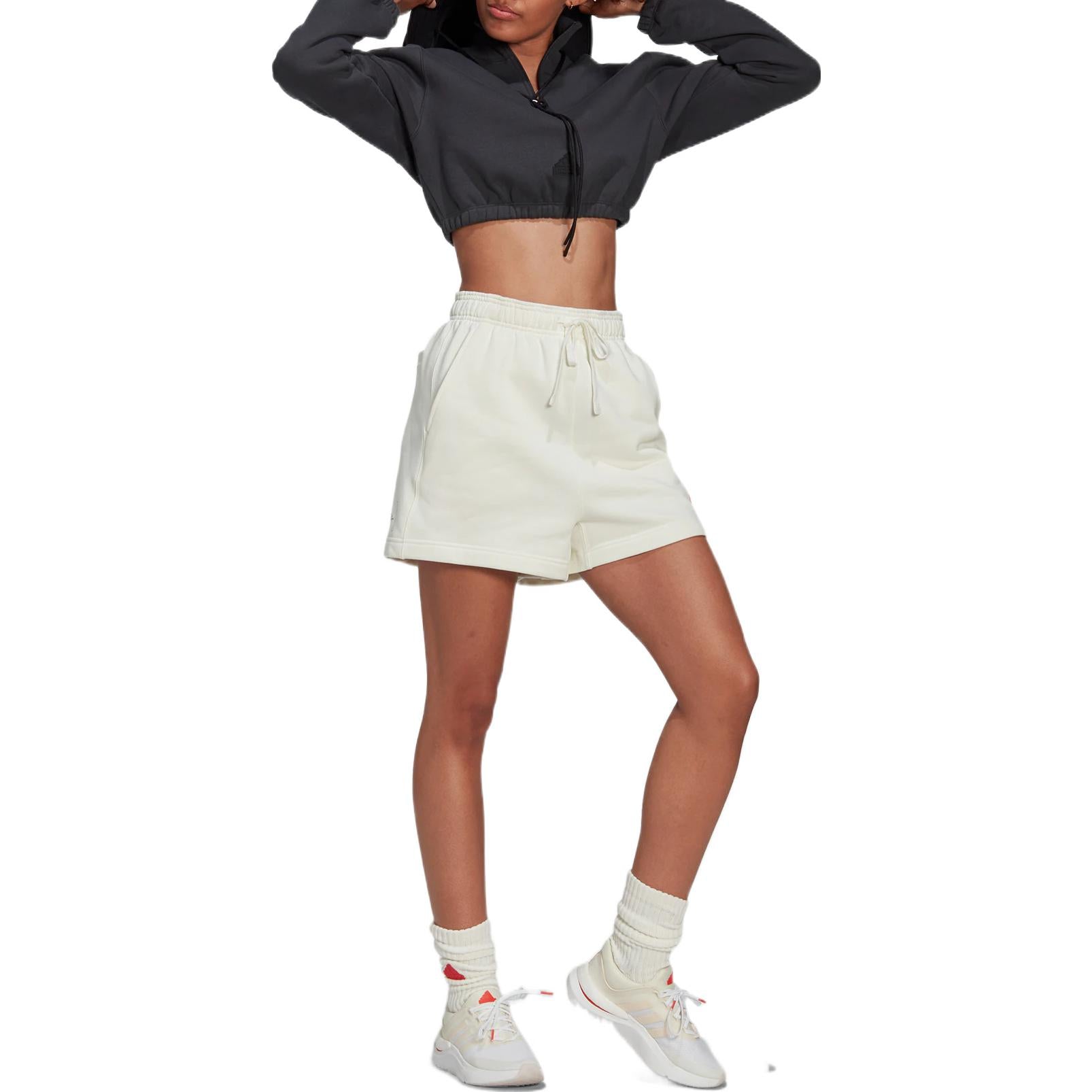 (WMNS) adidas Sweat Shorts Asia Sizing 'White' HM2872
