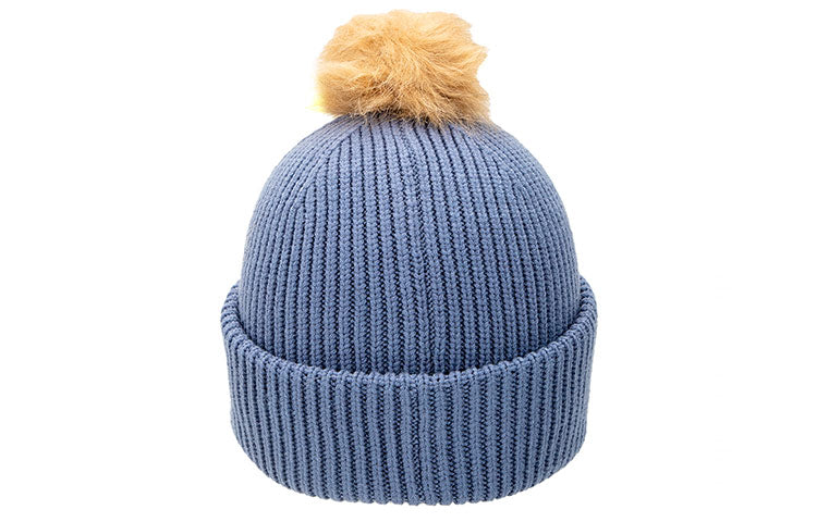 (WMNS) Under Armour ColdGear Infrared Halftime Ribbed Pom Beanie 'Blue' 1373098-767